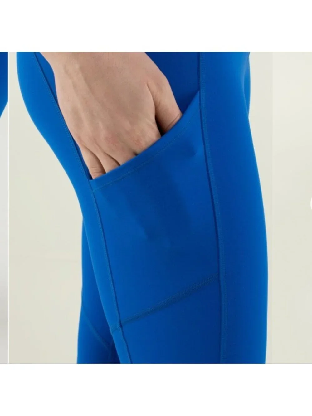 Lululemon Speed Tight *Brushed Interlock Baroque Blue / Mini Hyper Stripe Baroq
